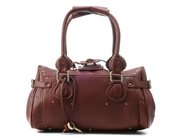 Chloe Paddington Calf Leather Satchel Rufous
